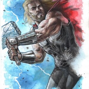 Thor sfondo di fulmini a colori