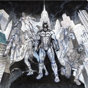 JUSTICE LEAGUE B\W