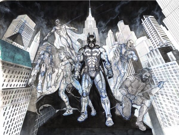 JUSTICE LEAGUE B\W