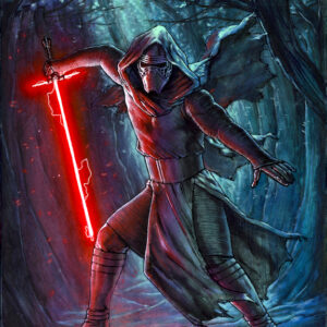 Kylo Ren scontro nella foresta