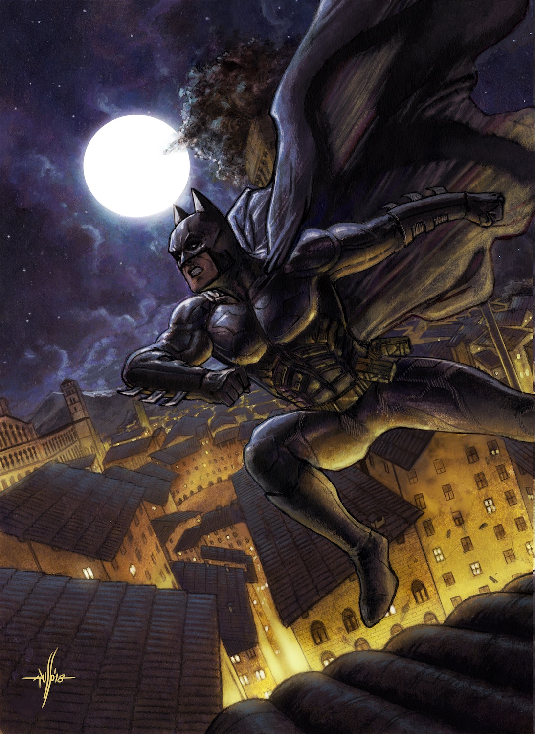 Batman Over Lucca