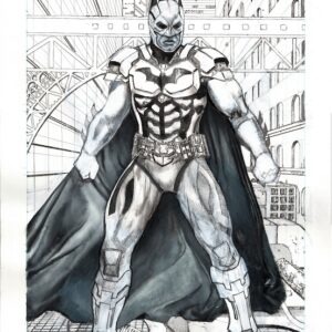 Batman vicolo gotham bianco e nero